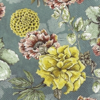 Servietten 25x25 cm - BLOSSOM TALE green