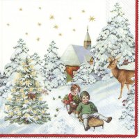 Servietten 25x25 cm - ANNUAL CHRISTMAS SNOW (V&B) Servietten 25x25 cm - ANNUAL CHRISTMAS SNOW (V&B)