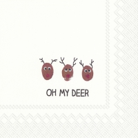 Servietten 25x25 cm - OH MY DEER Servietten 25x25 cm - OH MY DEER