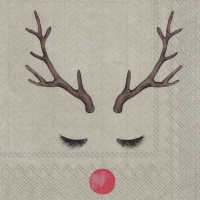 Servietten 25x25 cm - COOL RUDOLPH brown Servietten 25x25 cm - COOL RUDOLPH brown