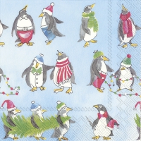 Servietten 25x25 cm - WAIT FOR CHRISTMAS light blue Servietten 25x25 cm - WAIT FOR CHRISTMAS light blue