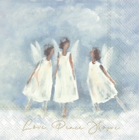 Servietten 25x25 cm - LOVE PEACE HOPE Servietten 25x25 cm - LOVE PEACE HOPE