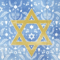 Servietten 25x25 cm - STAR OF DAVID Servietten 25x25 cm - STAR OF DAVID