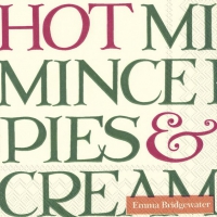 Servietten 25x25 cm - CHRISTMAS TOAST cream Servietten 25x25 cm - CHRISTMAS TOAST cream