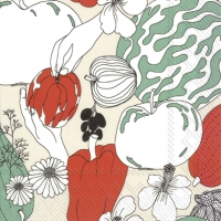 Servietten 25x25 cm - VIHANNESMAA linen