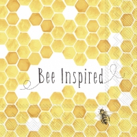 Servietten 25x25 cm - BEE INSPIRED yellow