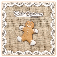 Servietten 25x25 cm - PEPPARKAKA light brown