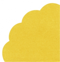 Servietten - Rund - UNI yellow