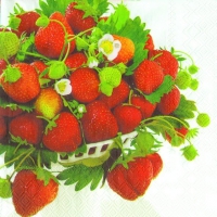 Servietten 33x33 cm - STRAWBERRY BOWL Servietten 33x33 cm - STRAWBERRY BOWL