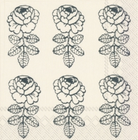 Servietten 33x33 cm - VIHKIRUUSU cream green