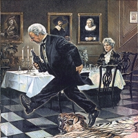 Servietten 33x33 cm - DINNER FOR ONE