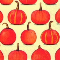 Servietten 33x33 cm - PUMPKIN PARTY cream