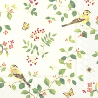 Servietten 33x33 cm - MELODY cream