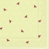 Servietten 33x33 cm - LITTLE LADYBIRDS mint Servietten 33x33 cm - LITTLE LADYBIRDS mint