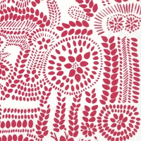 Servietten 33x33 cm - NÄSIÄ white red Servietten 33x33 cm - NÄSIÄ white red