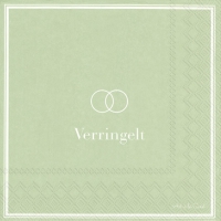 Servietten 33x33 cm - VERRINGELT celadon Servietten 33x33 cm - VERRINGELT celadon