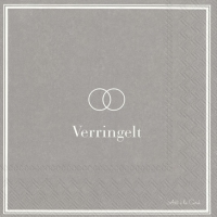 Servietten 33x33 cm - VERRINGELT grey Servietten 33x33 cm - VERRINGELT grey
