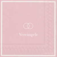 Servietten 33x33 cm - VERRINGELT light rose Servietten 33x33 cm - VERRINGELT light rose