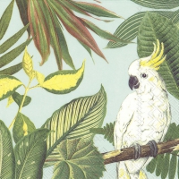Servietten 33x33 cm - COCKATOO light blue