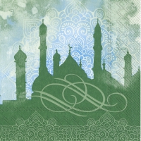 Servietten 33x33 cm - NOBLE FESTIVITY green Servietten 33x33 cm - NOBLE FESTIVITY green