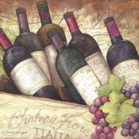 Servietten 33x33 cm - VINO BELLISSIMO