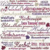 Servietten 33x33 cm - HERBSTZEIT lilac