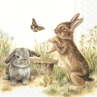 Servietten 33x33 cm - BUNNY AND CLYDE