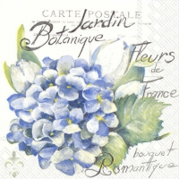 Servietten 33x33 cm - JARDIN BOTANIQUE light blue