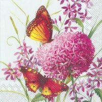 Servietten 33x33 cm - ALLIUM GARDEN light blue