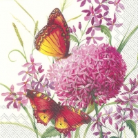 Servietten 33x33 cm - ALLIUM GARDEN cream