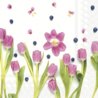 Servietten 33x33 cm - TRENDY TULIP Servietten 33x33 cm - TRENDY TULIP