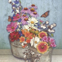 Servietten 33x33 cm - FLOWERS AT HOME