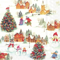 Servietten 33x33 cm - HAPPY CHRISTMAS TIME