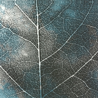 Servietten 33x33 cm - THE LEAF blue