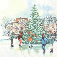 Servietten 33x33 cm - A DAY ON ICE