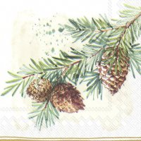 Servietten 33x33 cm - DECORATIVE BRANCHES