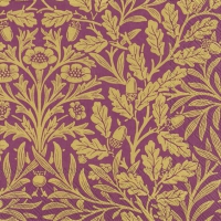 Servietten 33x33 cm - ACORN (V&A) bordeaux gold