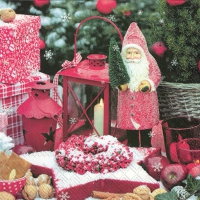 Servietten 33x33 cm - CHRISTMASSY SCENE