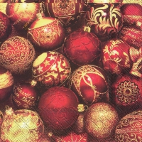 Servietten 33x33 cm - BRIGHT BAUBLES