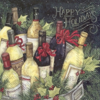 Servietten 33x33 cm - CHRISTMAS WINE BUCKET