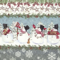 Servietten 33x33 cm - SNOWY PALS
