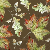 Servietten 33x33 cm - IT´S AUTUMN brown
