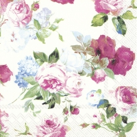 Servietten 33x33 cm - SCARLETT white