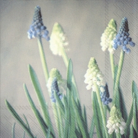 Servietten 33x33 cm - EARLY BLUE MELODIES