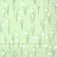Servietten 33x33 cm - ELEGANT SPRING light green
