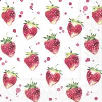 Servietten 33x33 cm - SOFT STRAWBERRIES