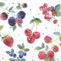Servietten 33x33 cm - RED SUMMER FRUITS