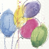 Servietten 33x33 cm - BALLOONS FOR CELEBRATION
