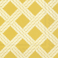 Servietten 33x33 cm - SAILOR´S ROPE yellow