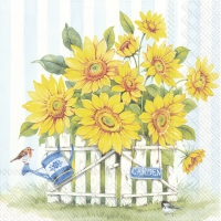 Servietten 33x33 cm - SUNFLOWER GARDEN